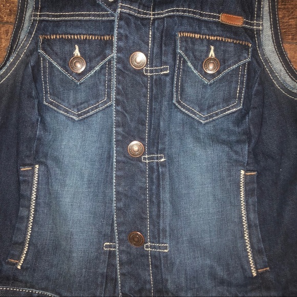 Jean sleeveless jacket - Picture 3 of 4